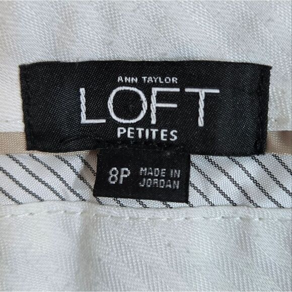 LOFT petite Julie Trouser black slacks curvy size 8 p 8p - Picture 3 of 11